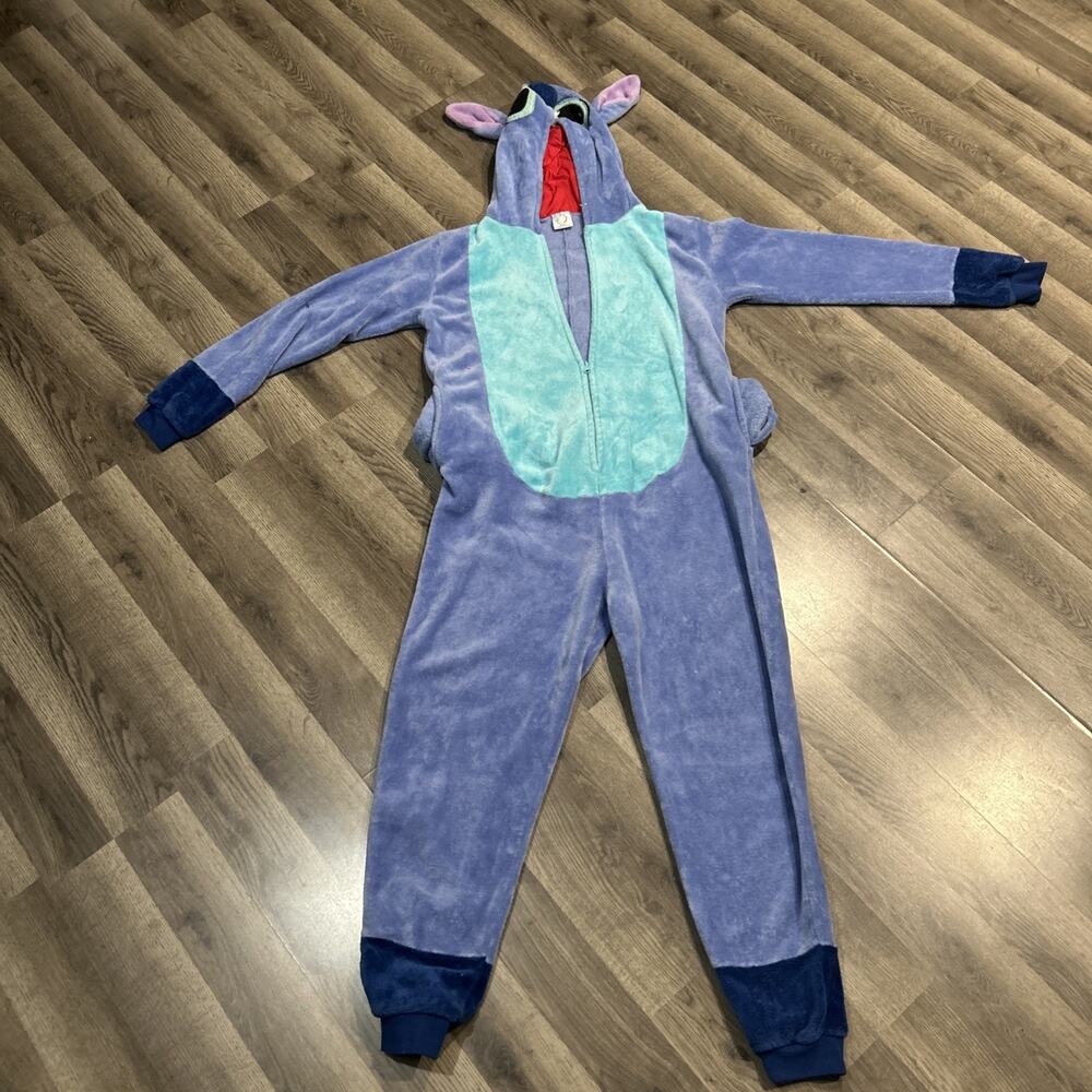 Halloween Lilo and Stitch Plush Sleepwear Costume Hooded Size Small